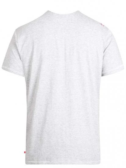 D555 Jenson T-shirt Grey - Koszulki - T-shirty meskie Duże Rozmiary - 2XL-14XL