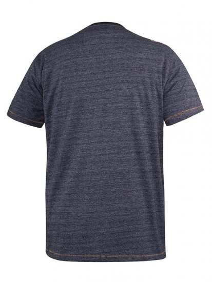 D555 Cairns Navy Fine Stripe Colorado Printed T-Shirt - Koszulki - T-shirty meskie Duże Rozmiary - 2XL-14XL
