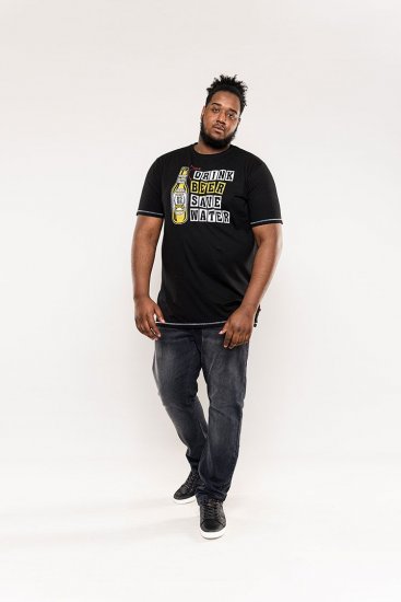 D555 Salford Save Water Drink Beer T-shirt Black - Koszulki - T-shirty meskie Duże Rozmiary - 2XL-14XL