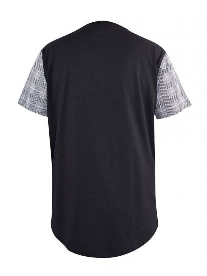 D555 Vista Couture Cut And Sew Curved Hem T-Shirt - Koszulki - T-shirty meskie Duże Rozmiary - 2XL-14XL