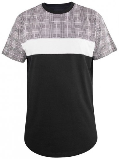 D555 Vista Couture Cut And Sew Curved Hem T-Shirt - Koszulki - T-shirty meskie Duże Rozmiary - 2XL-14XL
