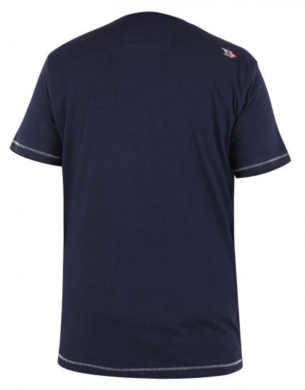 D555 Ashburton Printed T-Shirt - Koszulki - T-shirty meskie Duże Rozmiary - 2XL-14XL