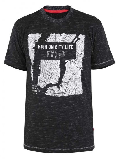 D555 Rumford Printed T-shirt - Koszulki - T-shirty meskie Duże Rozmiary - 2XL-14XL