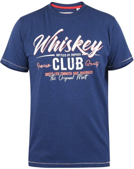 D555 ROSS Printed T-Shirt - Koszulki - T-shirty meskie Duże Rozmiary - 2XL-14XL