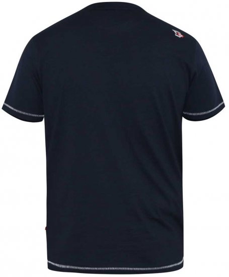 D555 DENTON Motorbike Printed T-Shirt - Koszulki - T-shirty meskie Duże Rozmiary - 2XL-14XL