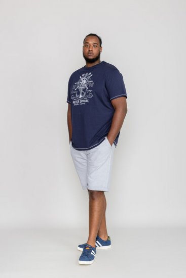 D555 CANTERBURY Printed T-Shirt - Koszulki - T-shirty meskie Duże Rozmiary - 2XL-14XL