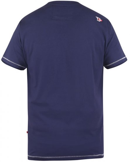 D555 CANTERBURY Printed T-Shirt - Koszulki - T-shirty meskie Duże Rozmiary - 2XL-14XL