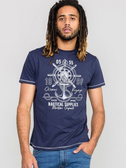 D555 CANTERBURY Printed T-Shirt - Koszulki - T-shirty meskie Duże Rozmiary - 2XL-14XL