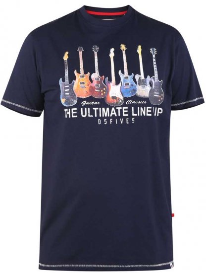 D555 PICKEMHAM Printed T-Shirt - Koszulki - T-shirty meskie Duże Rozmiary - 2XL-14XL