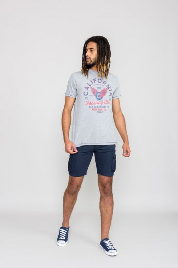 D555 BARTON Printed T-Shirt - Koszulki - T-shirty meskie Duże Rozmiary - 2XL-14XL