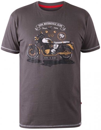 D555 BEXLEYHEATH Motorcycle Club T-Shirt - Koszulki - T-shirty meskie Duże Rozmiary - 2XL-14XL