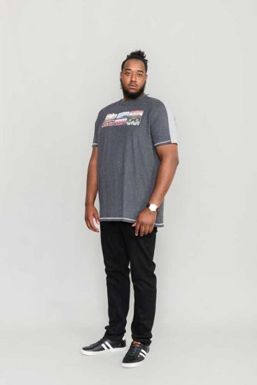 D555 SOHO American Number Plate T-Shirt - Koszulki - T-shirty meskie Duże Rozmiary - 2XL-14XL