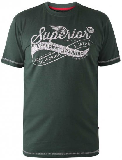 D555 WHITECHAPEL Superior Speedway T-Shirt - Koszulki - T-shirty meskie Duże Rozmiary - 2XL-14XL