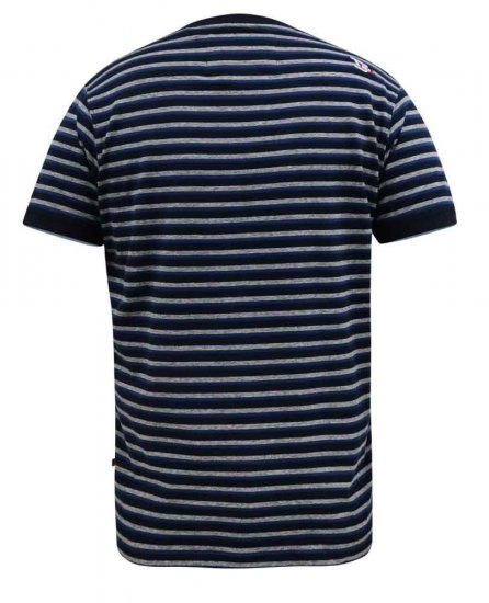 D555 Beamont Jacquard Stripe T-Shirt - Koszulki - T-shirty meskie Duże Rozmiary - 2XL-14XL