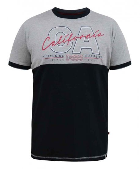 D555 Juniper California Printed T-Shirt - Koszulki - T-shirty meskie Duże Rozmiary - 2XL-14XL
