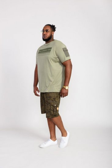 D555 Yarwell Printed T-Shirt With Sleeve Pocket - Koszulki - T-shirty meskie Duże Rozmiary - 2XL-14XL