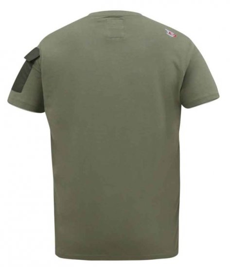 D555 Yarwell Printed T-Shirt With Sleeve Pocket - Koszulki - T-shirty meskie Duże Rozmiary - 2XL-14XL