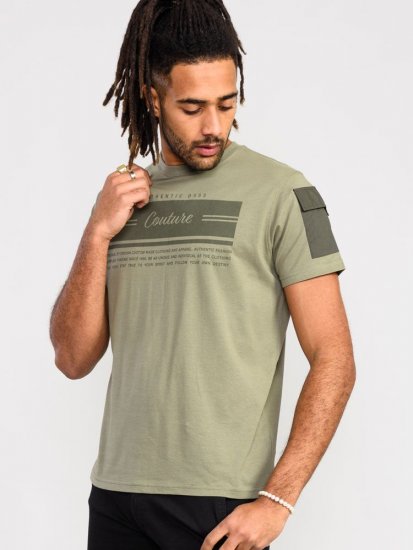 D555 Yarwell Printed T-Shirt With Sleeve Pocket - Koszulki - T-shirty meskie Duże Rozmiary - 2XL-14XL