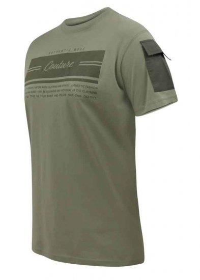 D555 Yarwell Printed T-Shirt With Sleeve Pocket - Koszulki - T-shirty meskie Duże Rozmiary - 2XL-14XL