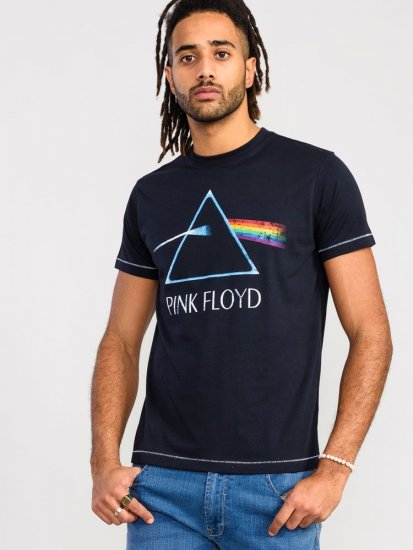 D555 Eclipse Official Pink Floyd Printed Crew Neck T-Shirt - Koszulki - T-shirty meskie Duże Rozmiary - 2XL-14XL