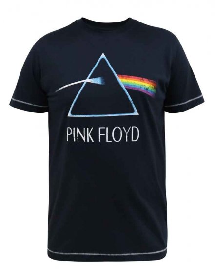 D555 Eclipse Official Pink Floyd Printed Crew Neck T-Shirt - Koszulki - T-shirty meskie Duże Rozmiary - 2XL-14XL