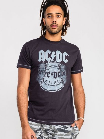 D555 Highway Official AC/DC Hells Bells Printed T- Shirt - Koszulki - T-shirty meskie Duże Rozmiary - 2XL-14XL