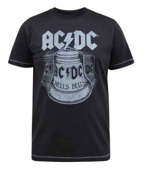 D555 Highway Official AC/DC Hells Bells Printed T- Shirt - Koszulki - T-shirty meskie Duże Rozmiary - 2XL-14XL