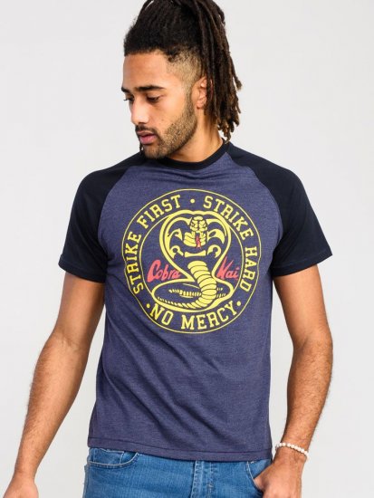 D555 Steeple Official Cobra Kai Printed T-Shirt - Koszulki - T-shirty meskie Duże Rozmiary - 2XL-14XL