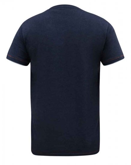 D555 Scampton Official Superman Printed T-Shirt Navy - Koszulki - T-shirty meskie Duże Rozmiary - 2XL-14XL