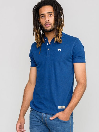 D555 WINCHESTER Blue Polo Shirt - Koszulki polo - Koszulki Polo 2XL-8XL