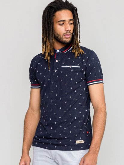 D555 SWINDON Print Polo Shirt - Koszulki polo - Koszulki Polo 2XL-8XL