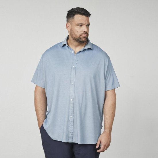 North Latitude 61116 Melanżowa Koszula Piké Krótki Rękaw Niebieski - Koszulki polo - Koszulki Polo 2XL-8XL