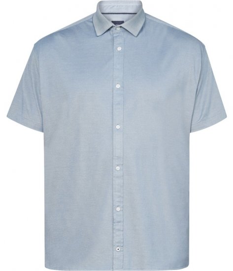 North Latitude 61116 Melanżowa Koszula Piké Krótki Rękaw Niebieski - Koszulki polo - Koszulki Polo 2XL-8XL