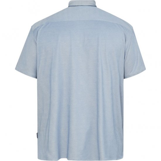 North Latitude 61116 Melanżowa Koszula Piké Krótki Rękaw Niebieski - Koszulki polo - Koszulki Polo 2XL-8XL