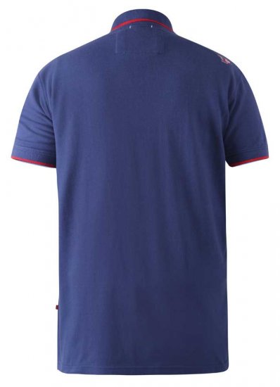 D555 Canning Chest Embroidery Polo Shirt Denim - Koszulki polo - Koszulki Polo 2XL-8XL