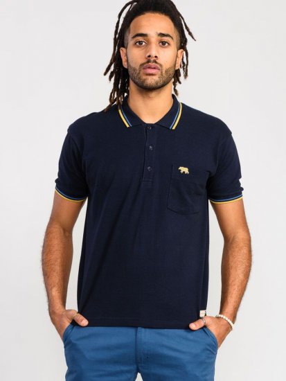 D555 Hamford Pique Polo Shirt Navy - Koszulki polo - Koszulki Polo 2XL-8XL