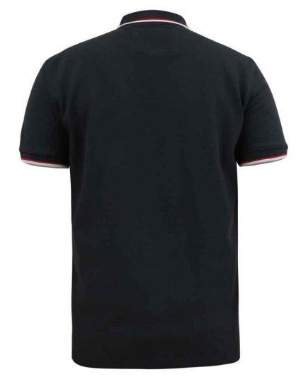 D555 Kirby Birdseye Pique Polo Black - Koszulki polo - Koszulki Polo 2XL-8XL