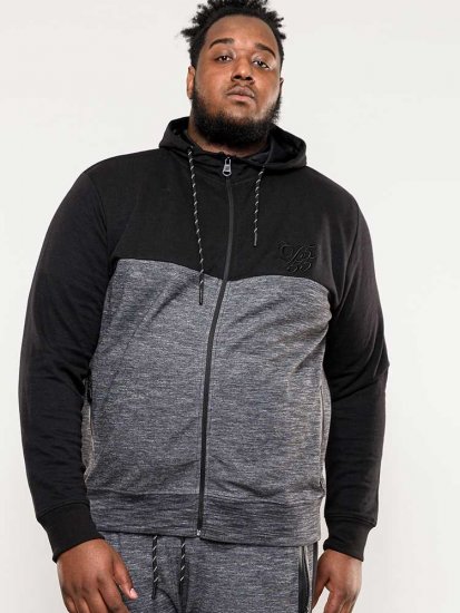 D555 Finnley Couture Hoody With Chest Embroidery Black - Bluzy & bluzy z kapturem - Bluzy & Bluzy z kapturem 2XL-12XL
