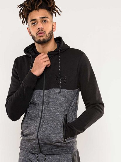 D555 Finnley Couture Hoody With Chest Embroidery Black - Bluzy & bluzy z kapturem - Bluzy & Bluzy z kapturem 2XL-12XL