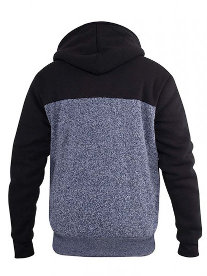 D555 Allen Zip Through Hoody With Sherpa Lining - Bluzy & bluzy z kapturem - Bluzy & Bluzy z kapturem 2XL-12XL