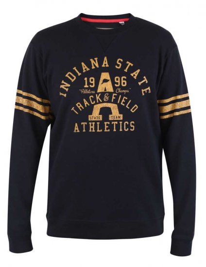 D555 Charlestown Navy Sweatshirt - Bluzy & bluzy z kapturem - Bluzy & Bluzy z kapturem 2XL-12XL
