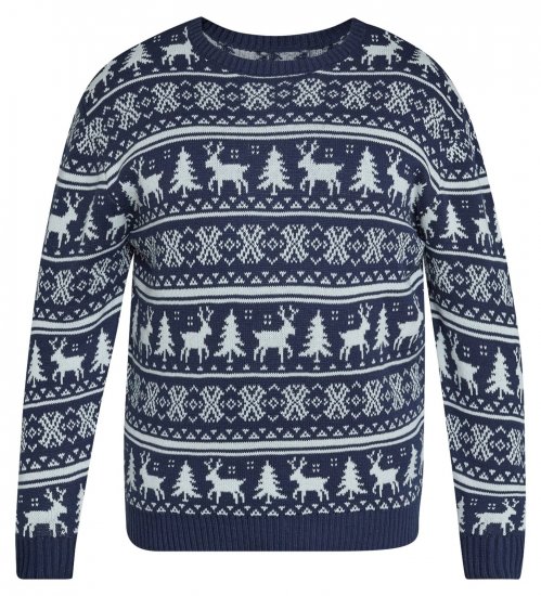 North Latitude 63144 Fjell Reindeer Knit Granatowy - Bluzy & bluzy z kapturem - Bluzy & Bluzy z kapturem 2XL-12XL