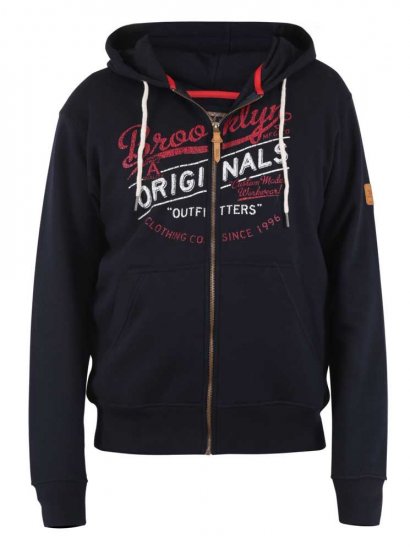 D555 Zennor Navy Hoodie - Bluzy & bluzy z kapturem - Bluzy & Bluzy z kapturem 2XL-12XL