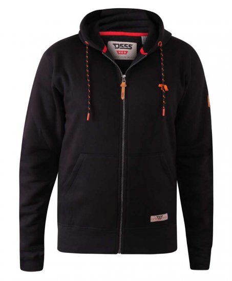 D555 Marble Full Zip Hoodie Black - Bluzy & bluzy z kapturem - Bluzy & Bluzy z kapturem 2XL-12XL