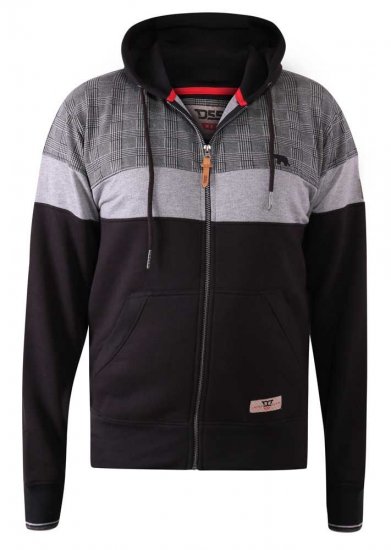 D555 Kipling Full Zip Hoodie Black - Bluzy & bluzy z kapturem - Bluzy & Bluzy z kapturem 2XL-12XL