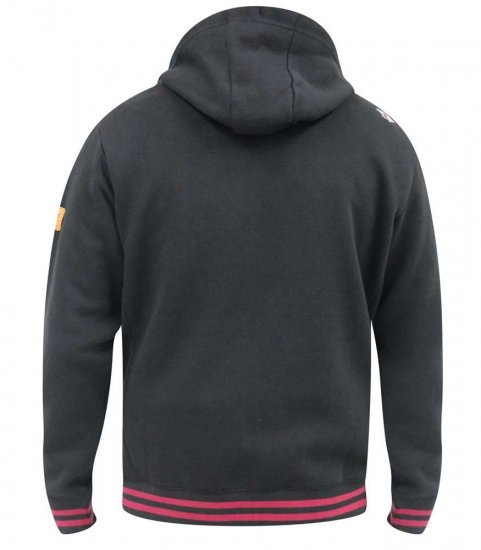 D555 Patrick Full Zip Hoody With 'Motorcycle' Chest Print - Bluzy & bluzy z kapturem - Bluzy & Bluzy z kapturem 2XL-12XL