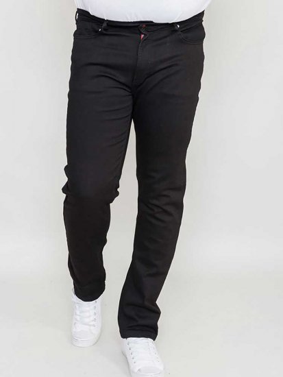 Duke Balfour Relaxed Comfort Fit Stretch Jeans With Elasticated Waist Black - Dżinsy & spodnie - Dżinsy i Spodnie - W40-W70