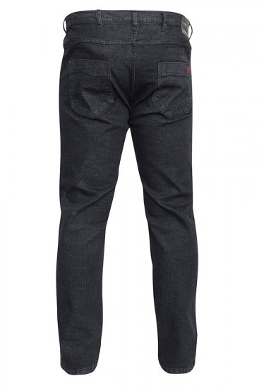 Duke Balfour Relaxed Comfort Fit Stretch Jeans With Elasticated Waist Black - Dżinsy & spodnie - Dżinsy i Spodnie - W40-W70