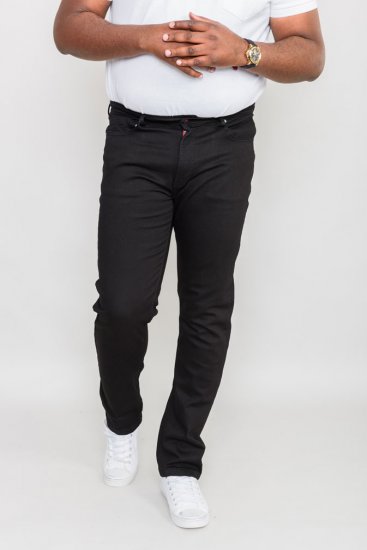 Duke Balfour Relaxed Comfort Fit Stretch Jeans With Elasticated Waist Black - Dżinsy & spodnie - Dżinsy i Spodnie - W40-W70