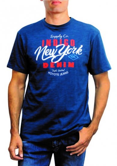 Forestal 701243E T-shirt Blue - Koszulki - T-shirty meskie Duże Rozmiary - 2XL-14XL